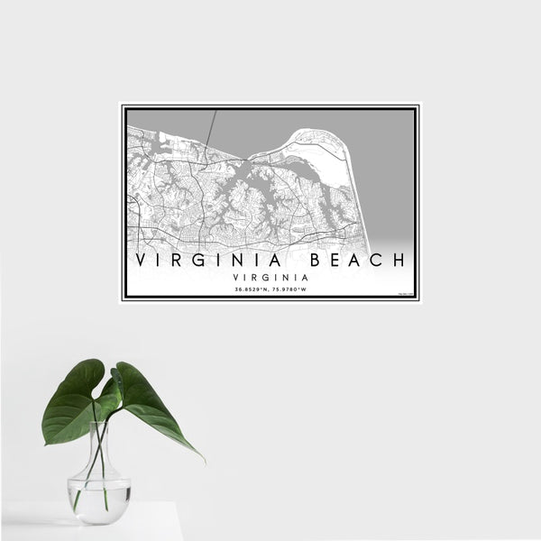 Virginia Beach - Virginia Classic Map Print
