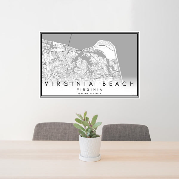 Virginia Beach - Virginia Classic Map Print