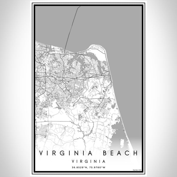 Virginia Beach - Virginia Classic Map Print