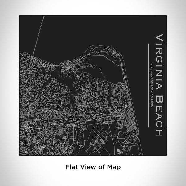 Virginia Beach - Virginia Map Tumbler in Matte Black