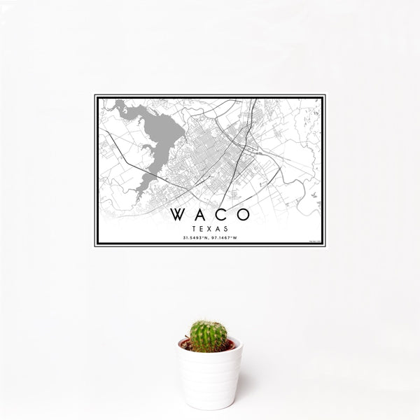 Waco - Texas Classic Map Print
