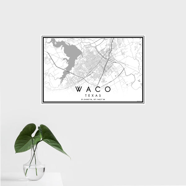 Waco - Texas Classic Map Print