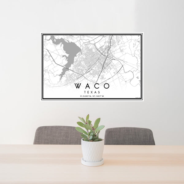 Waco - Texas Classic Map Print