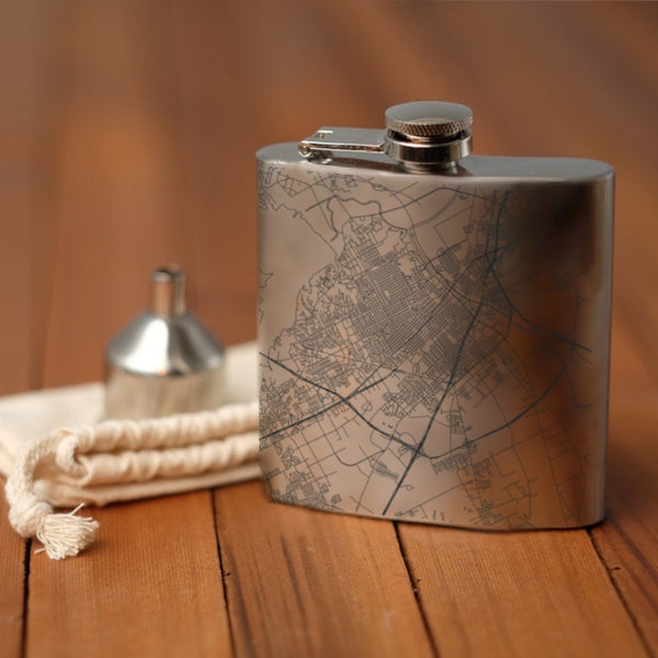 Waco - Texas Map Hip Flask