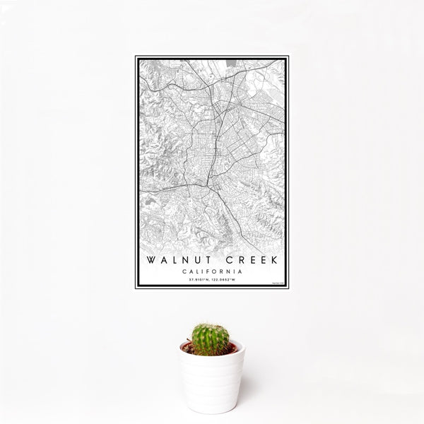 Walnut Creek - California Classic Map Print