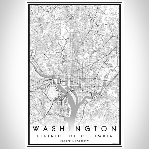 Washington - District of Columbia Classic Map Print