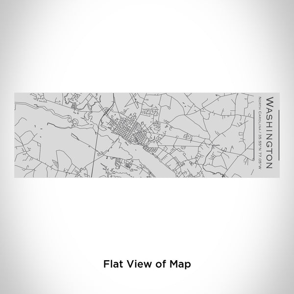 Rendered View of Washington North Carolina Map Engraving on 10oz Stainless Steel Insulated Cup with Sipping Lid