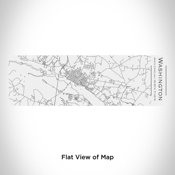 Rendered View of Washington North Carolina Map Engraving on 10oz Stainless Steel Insulated Cup with Sliding Lid in White