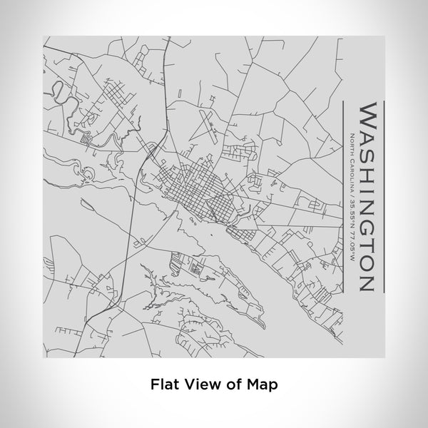 Rendered View of Washington North Carolina Map Engraving on 17oz Stainless Steel Insulated Tumbler