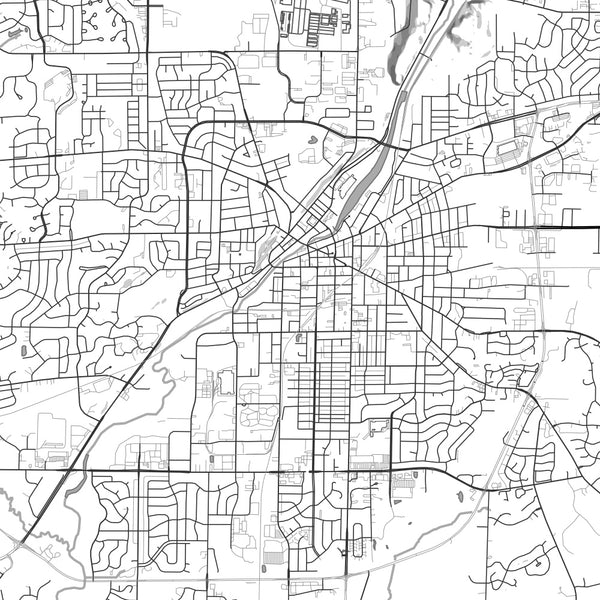 Waukesha - Wisconsin Classic Map Print