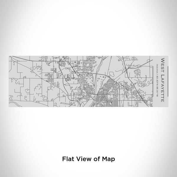 Rendered View of West Lafayette Indiana Map Engraving on 10oz Stainless Steel Insulated Cup with Sipping Lid