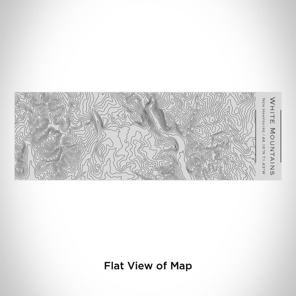 Rendered View of White Mountains New Hampshire Map Engraving on 10oz Stainless Steel Insulated Cup with Sipping Lid