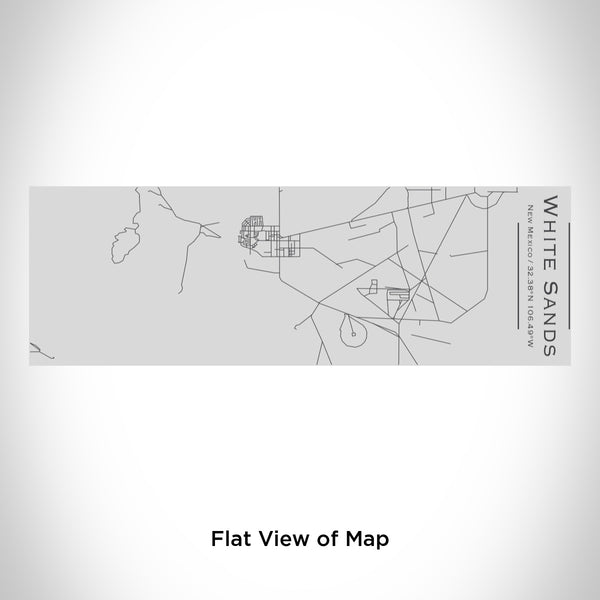 Rendered View of White Sands New Mexico Map Engraving on 10oz Stainless Steel Insulated Cup with Sipping Lid