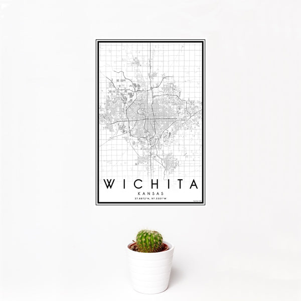 Wichita - Kansas Classic Map Print