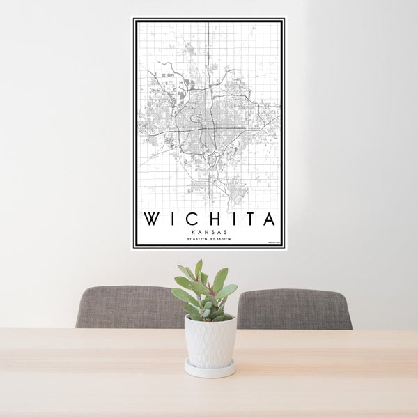 Wichita - Kansas Classic Map Print