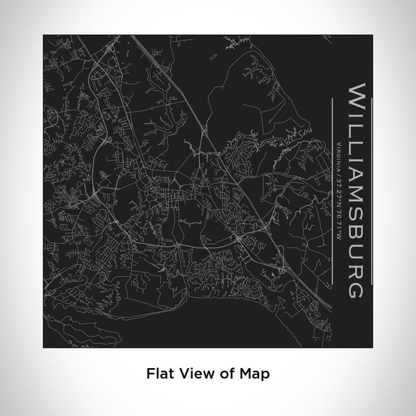 Williamsburg - Virginia Map Tumbler in Matte Black