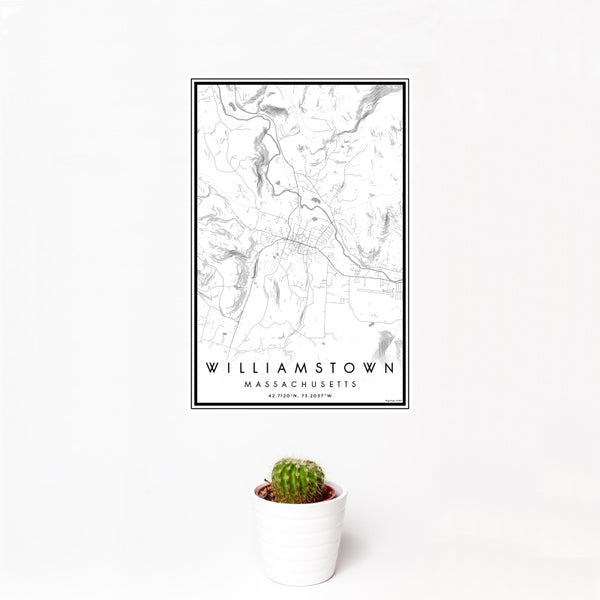 Williamstown - Massachusetts Classic Map Print