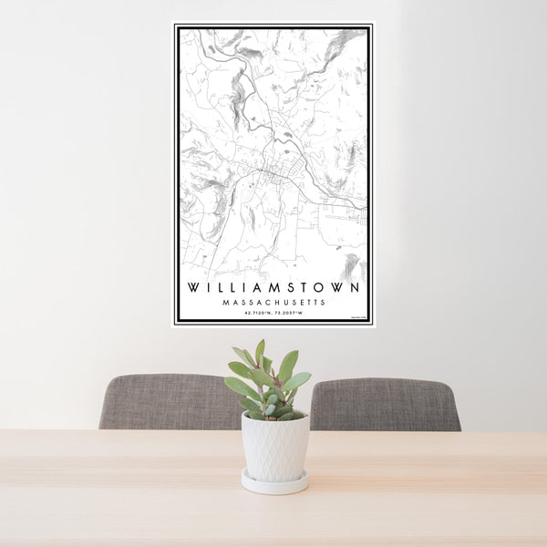 Williamstown - Massachusetts Classic Map Print