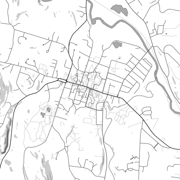 Williamstown - Massachusetts Classic Map Print