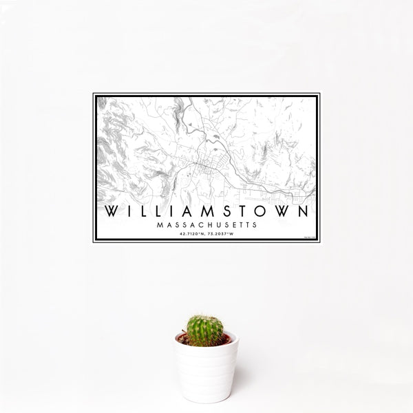 Williamstown - Massachusetts Classic Map Print