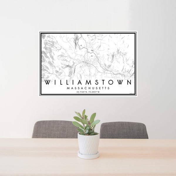 Williamstown - Massachusetts Classic Map Print