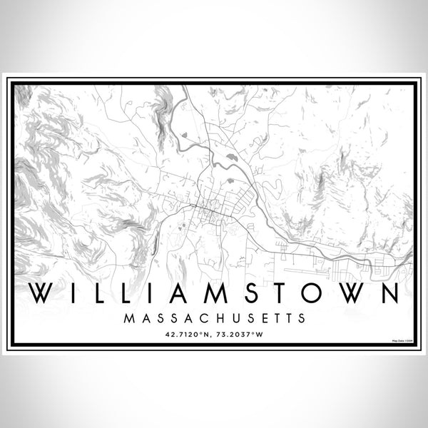 Williamstown - Massachusetts Classic Map Print