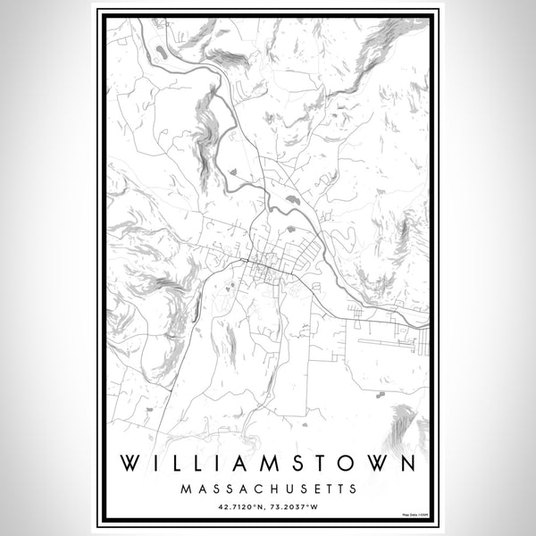 Williamstown - Massachusetts Classic Map Print