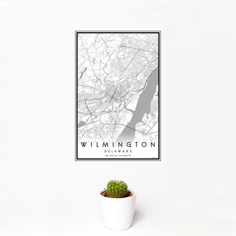 Wilmington - Delaware Classic Map Print