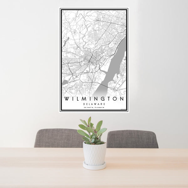 Wilmington - Delaware Classic Map Print
