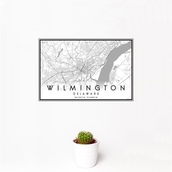 Wilmington - Delaware Classic Map Print