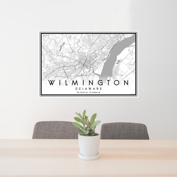 Wilmington - Delaware Classic Map Print