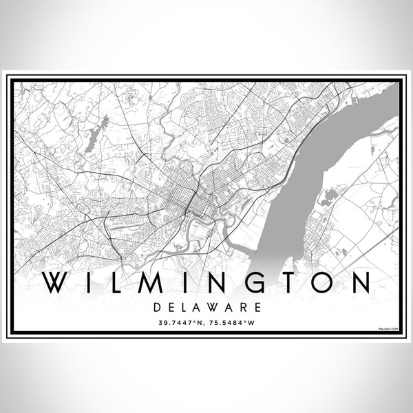 Wilmington - Delaware Classic Map Print