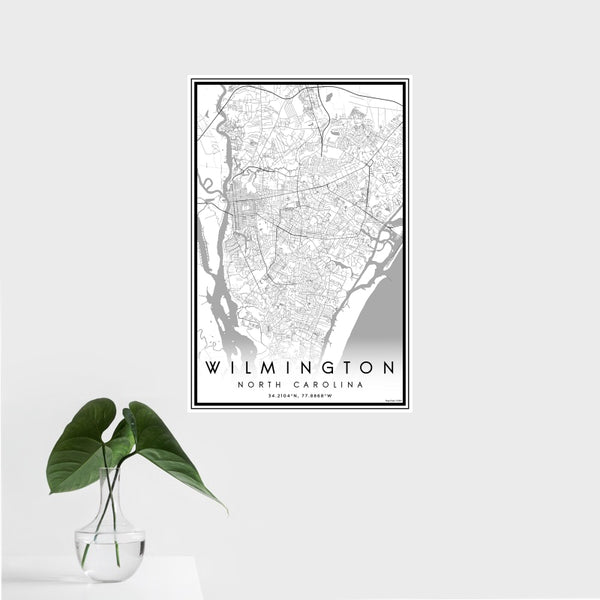 Wilmington - North Carolina Classic Map Print
