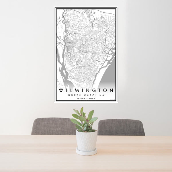 Wilmington - North Carolina Classic Map Print