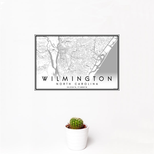 Wilmington - North Carolina Classic Map Print