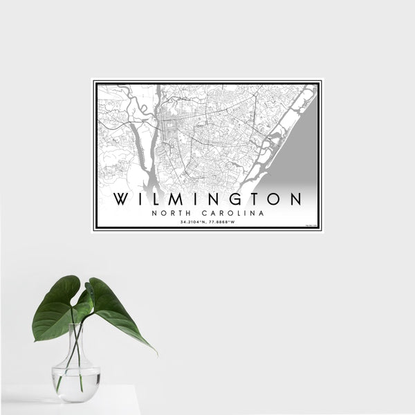 Wilmington - North Carolina Classic Map Print