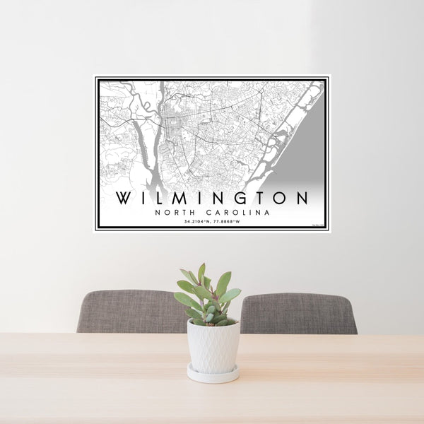 Wilmington - North Carolina Classic Map Print