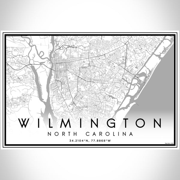 Wilmington - North Carolina Classic Map Print
