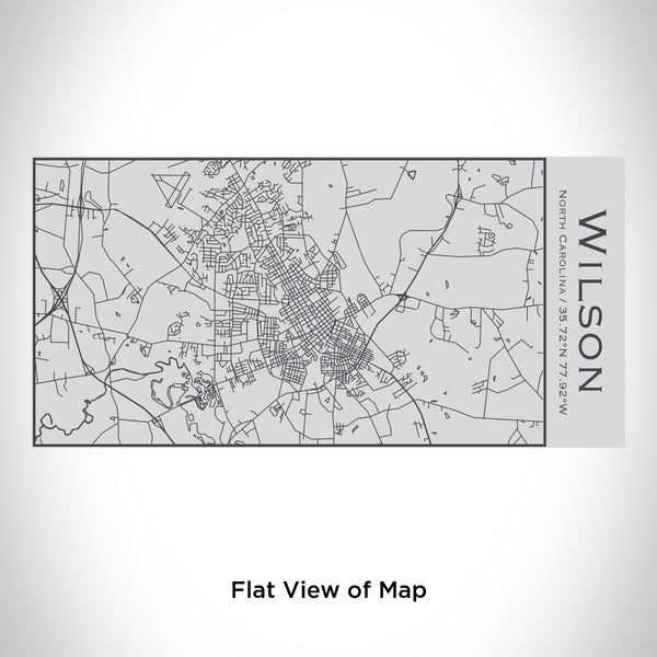 Rendered View of Wilson North Carolina Map Engraving on 17oz Stainless Steel Insulated Cola Bottle