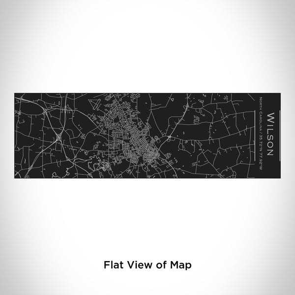 Rendered View of Wilson North Carolina Map Engraving on 10oz Stainless Steel Insulated Cup with Sliding Lid in Black