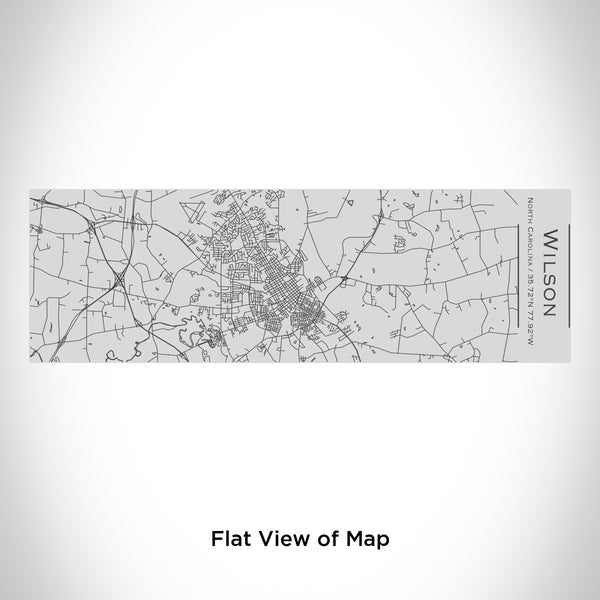 Rendered View of Wilson North Carolina Map Engraving on 10oz Stainless Steel Insulated Cup with Sipping Lid