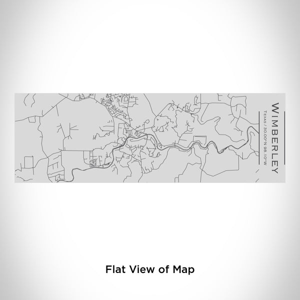 Rendered View of Wimberley Texas Map Engraving on 10oz Stainless Steel Insulated Cup with Sipping Lid