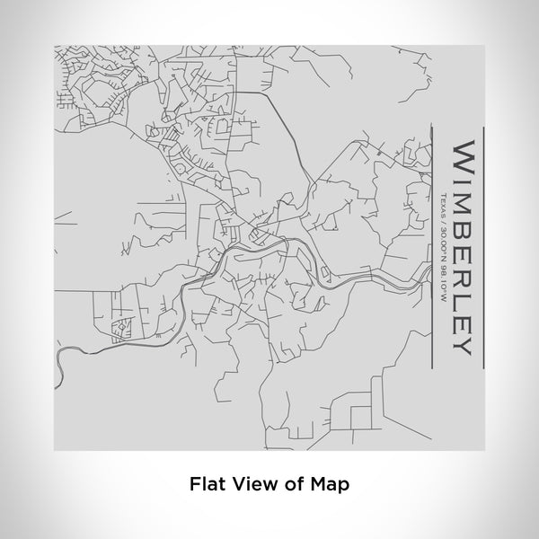 Rendered View of Wimberley Texas Map Engraving on 17oz Stainless Steel Insulated Tumbler