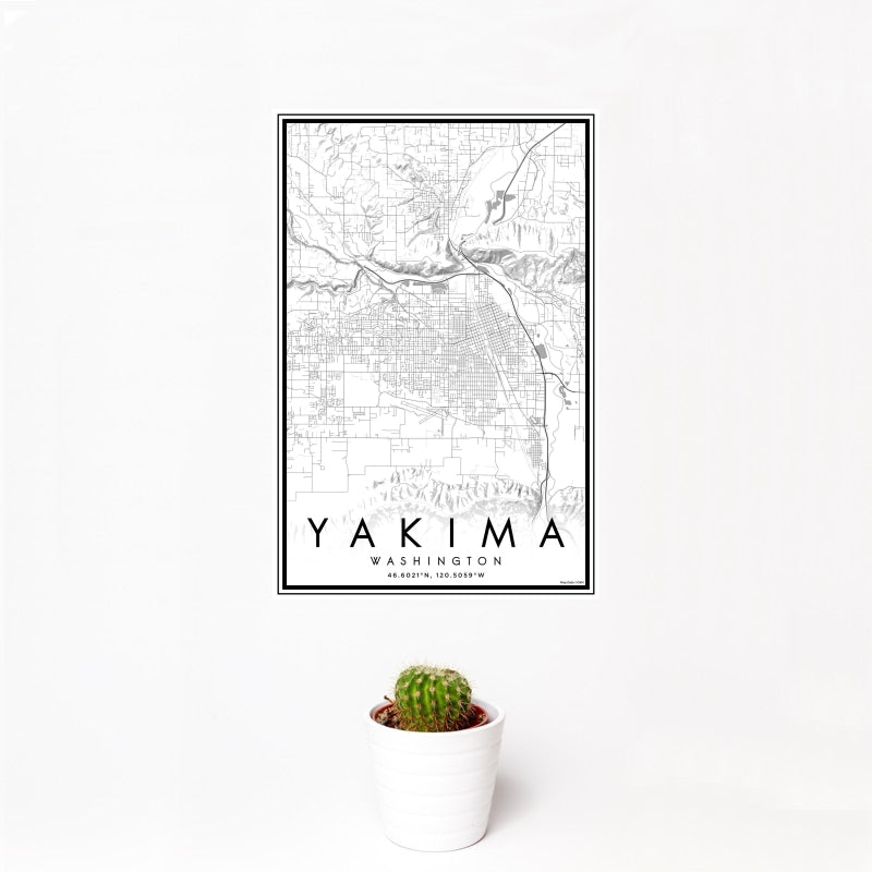 Yakima - Washington Classic Map Print