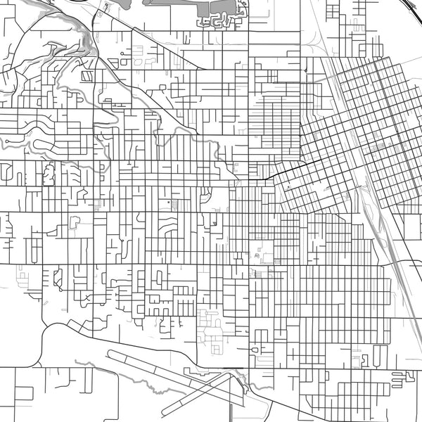 Yakima - Washington Classic Map Print