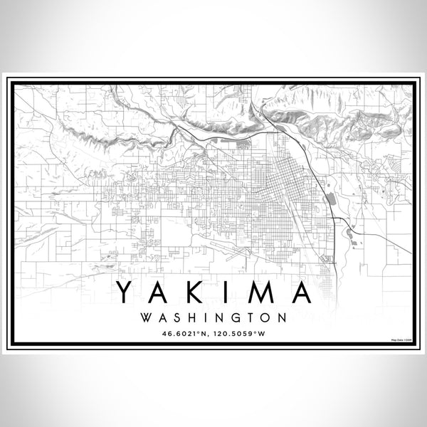 Yakima - Washington Classic Map Print