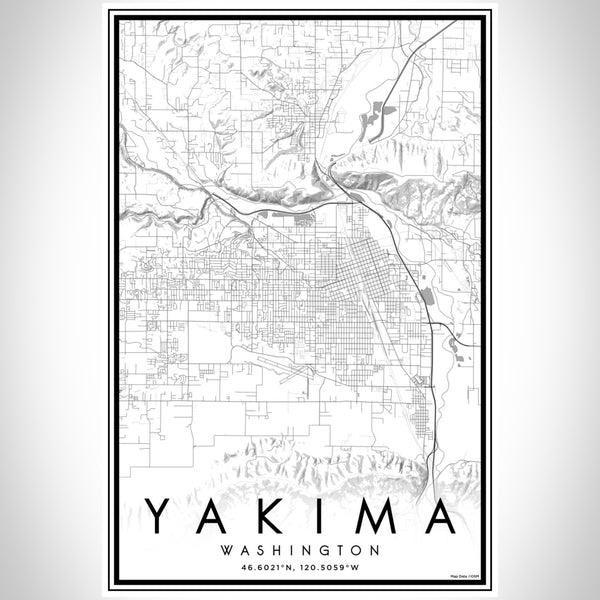 Yakima - Washington Classic Map Print