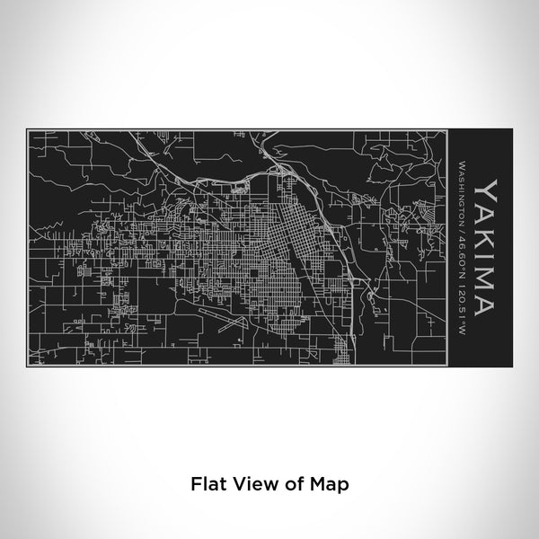 Yakima - Washington Map Insulated Bottle in Matte Black