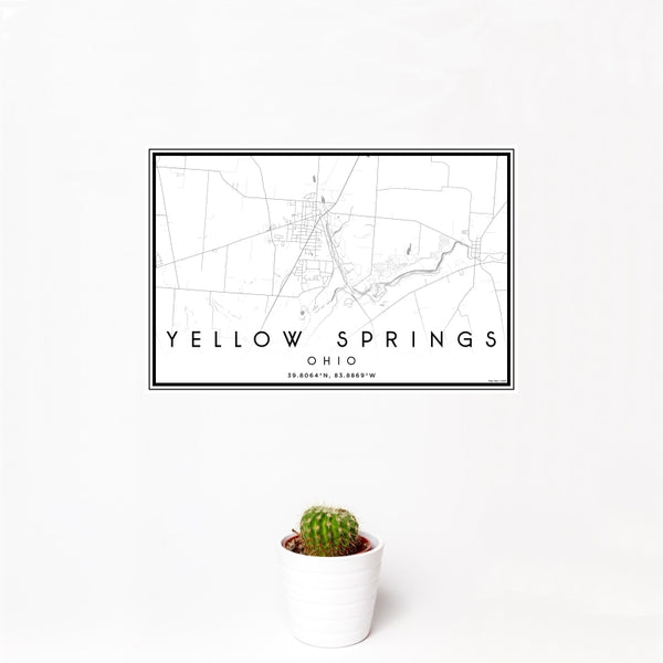 Yellow Springs - Ohio Classic Map Print