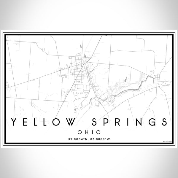 Yellow Springs - Ohio Classic Map Print
